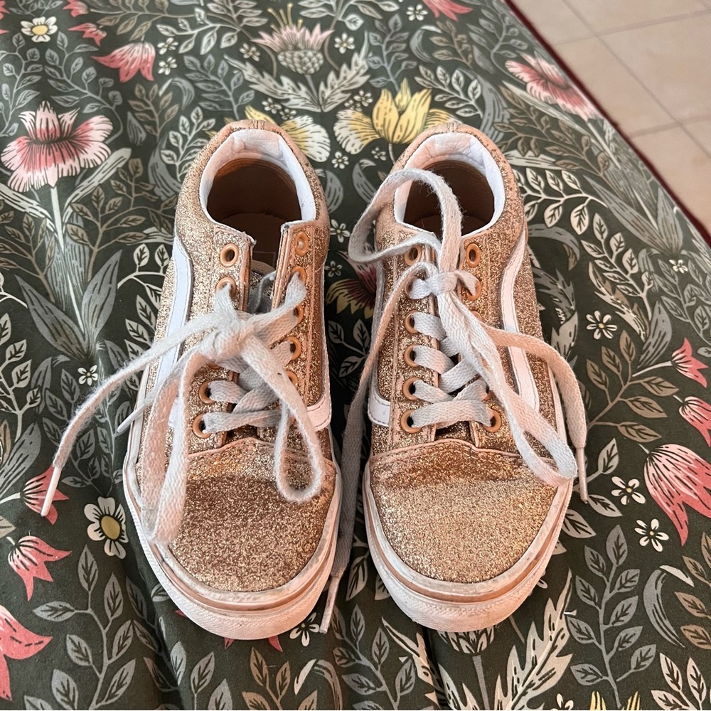 Vans Old Skool Gold Sparkly shoes